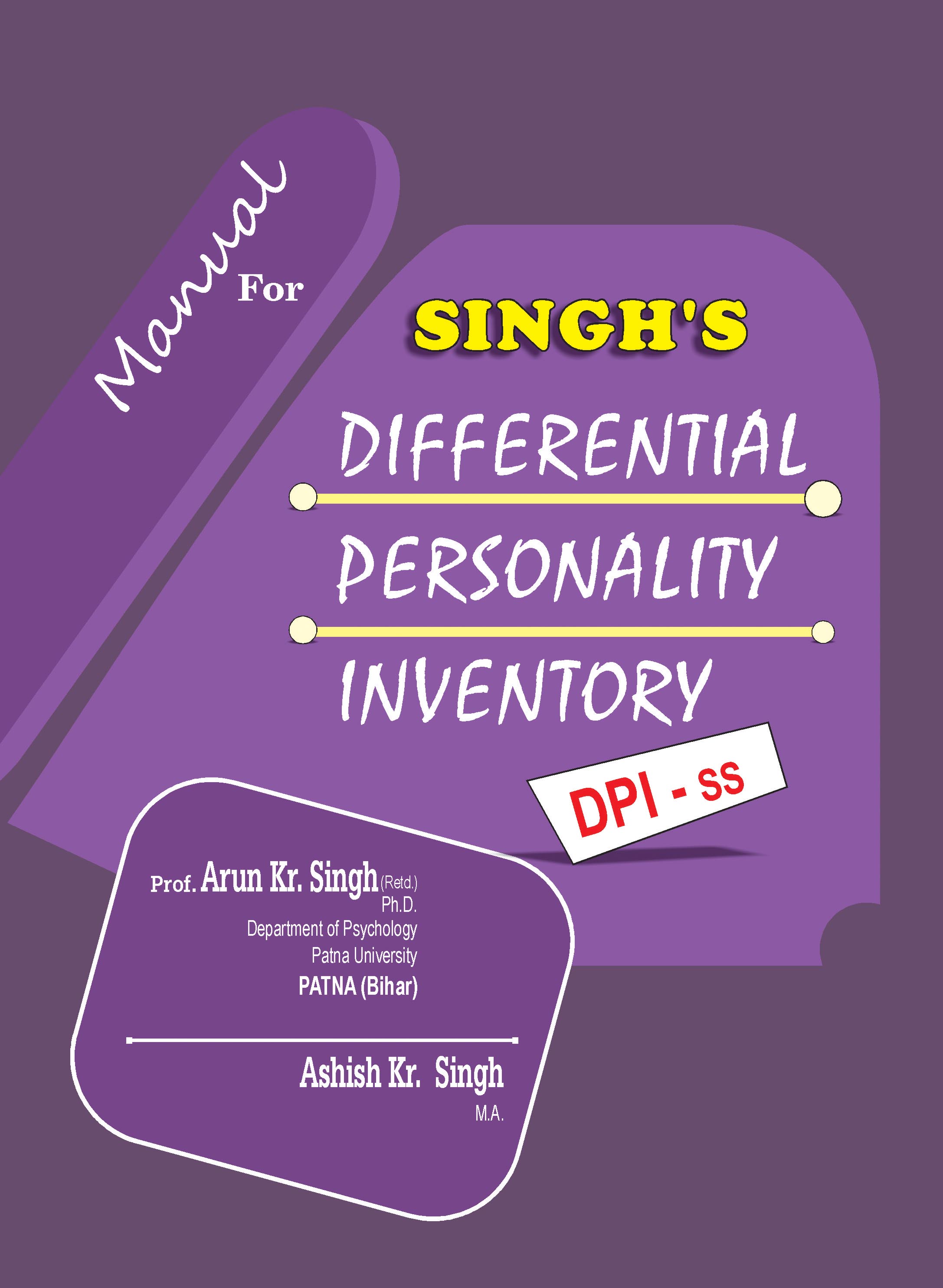 SINGH-S-DIFFERENTIAL-PERSONALITY-INVENTORY